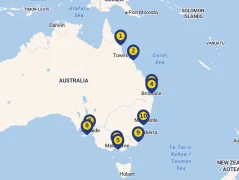 Mapa plavby