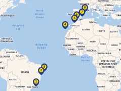 Mapa plavby