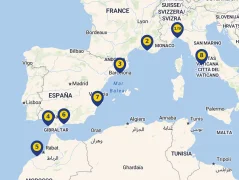 Mapa plavby