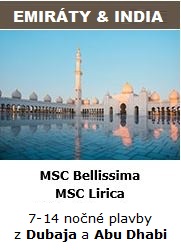 MSC plavby z Dubaja - Emiráty a India